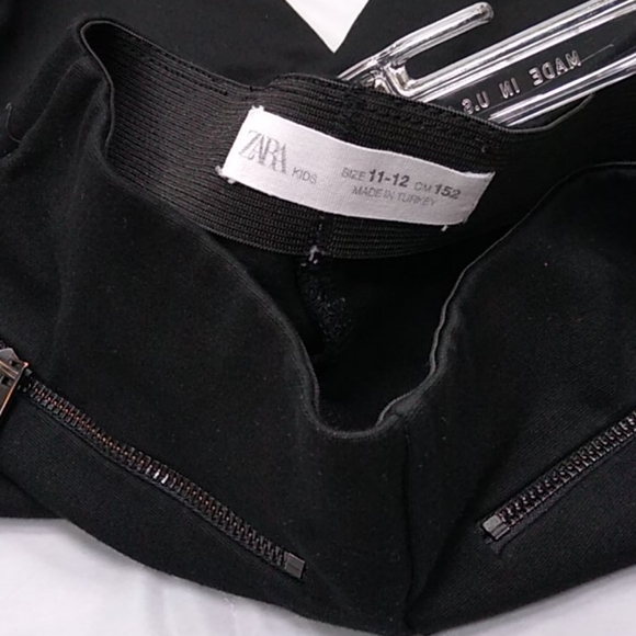 Zara girls legging pants size 11-12 black - Picture 4 of 5
